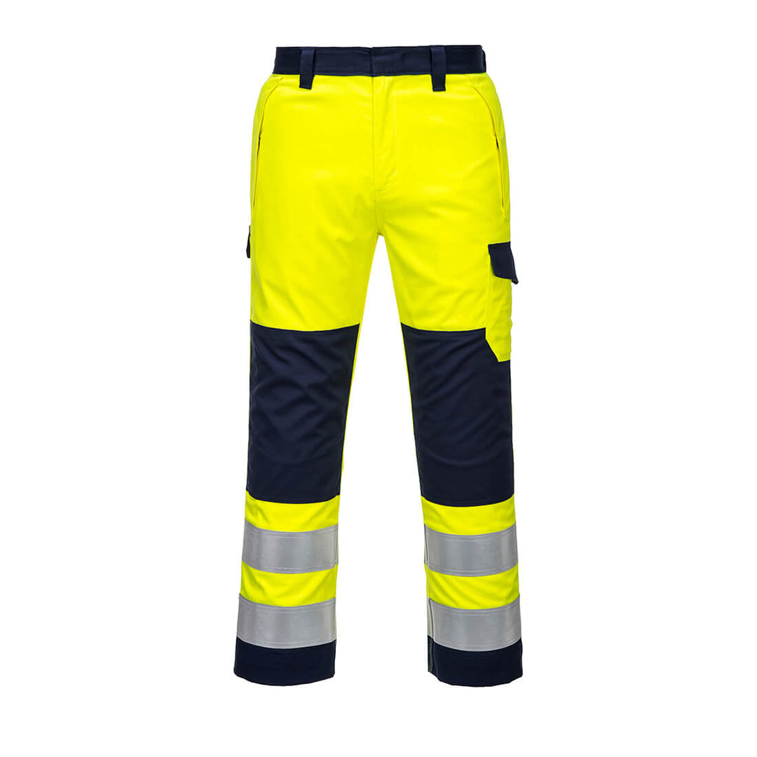 Pantaloni Hi-Vis Modaflame - Galben/Navy