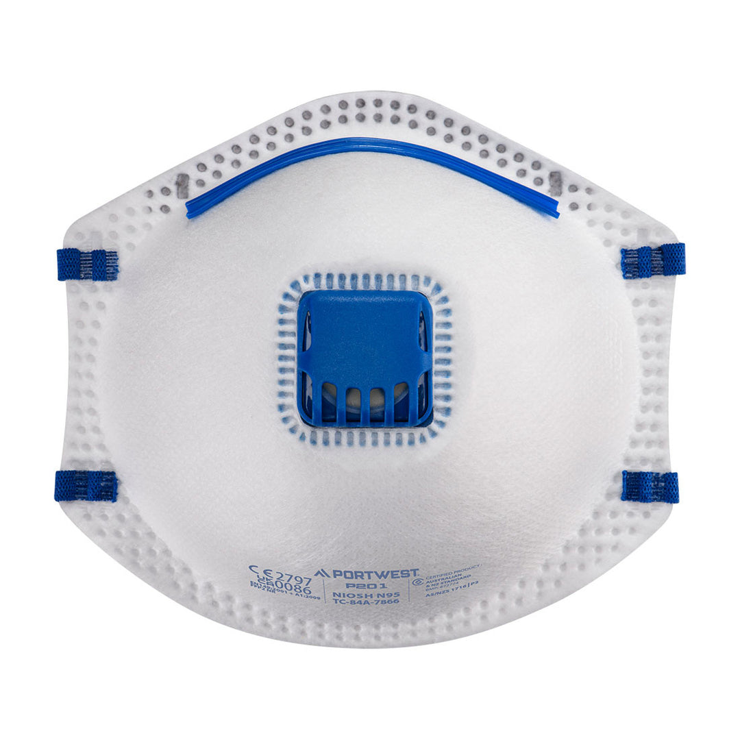 Masca de respiratie FFP2 cu valva (Pk10) - Alb