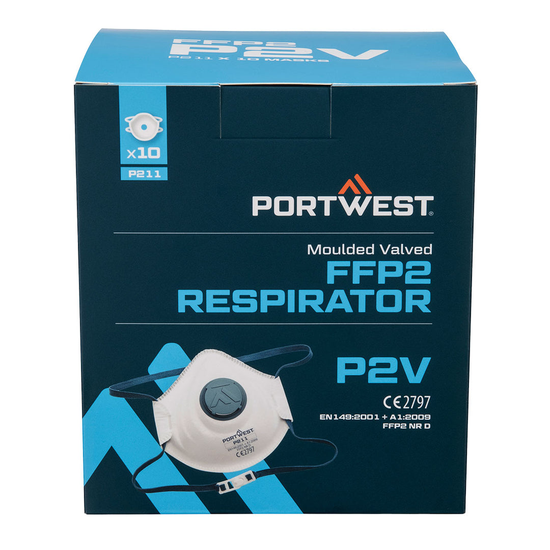 Masca cu valva de respiratie FFP2  (Pk10) - Alb