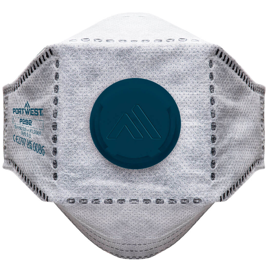 EAGLE FFP2 Masca de Respiratie plata cu supapă de carbon (Pk10) - Alb