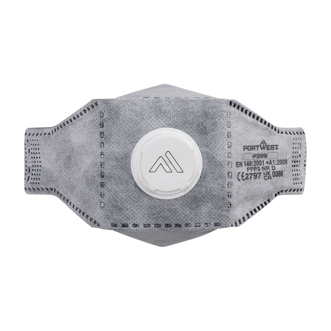 EAGLE FFP3 Respirator plat cu supapă de carbon (Pk10) - Alb