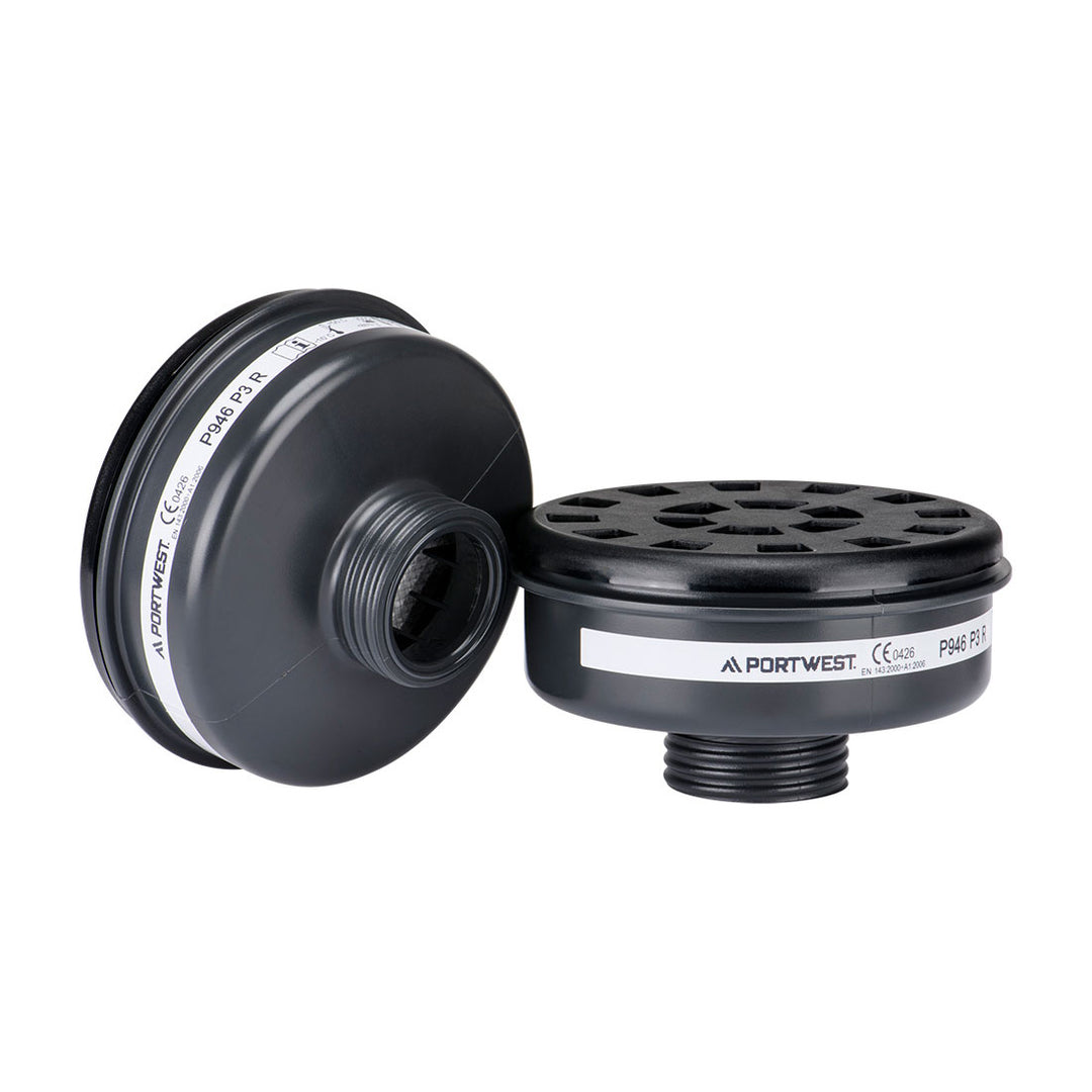 Filtru de particule P3 cu filet universal (Pk6) - Negru