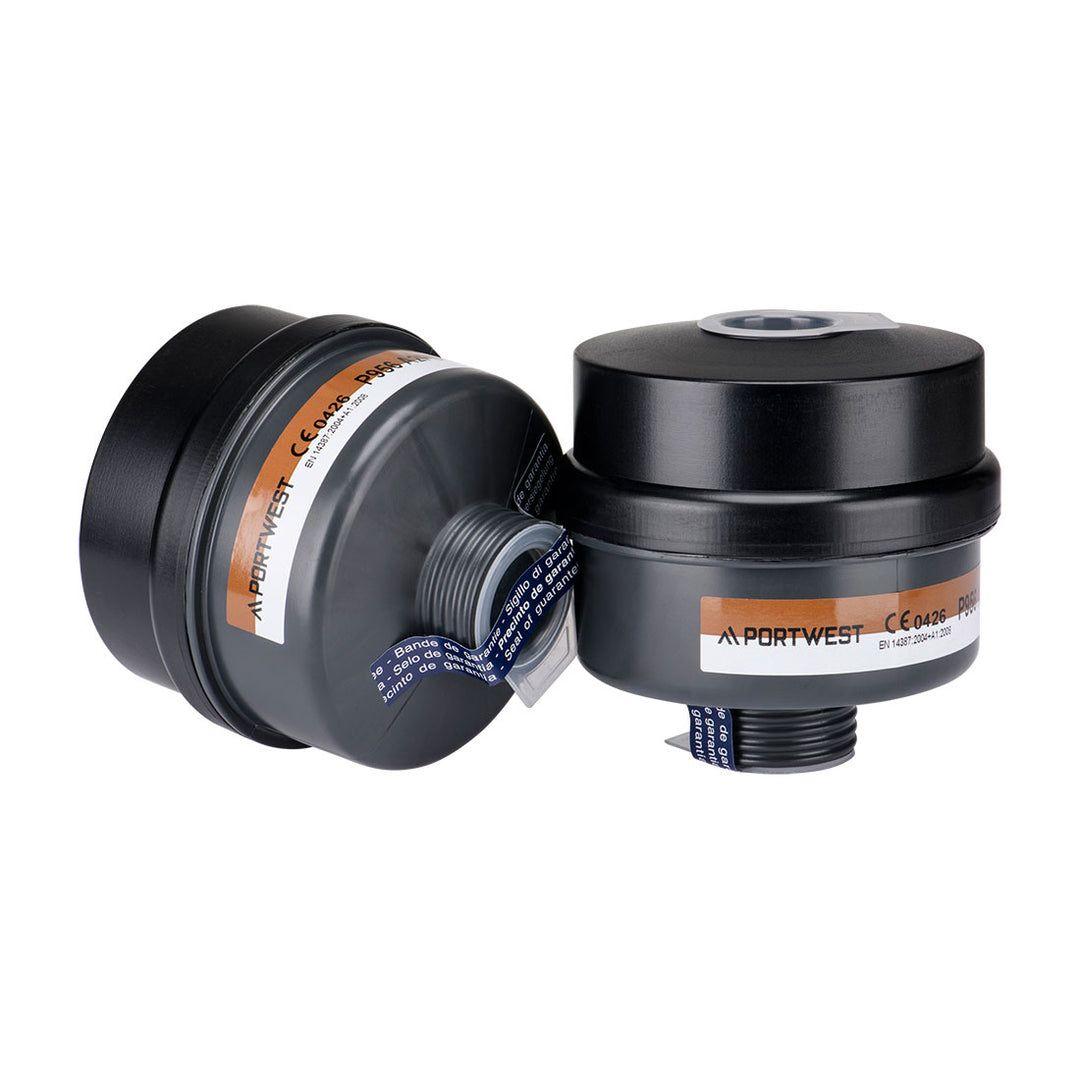 A2P3 Filtru combinat cu filet universal (Pk4) - Negru