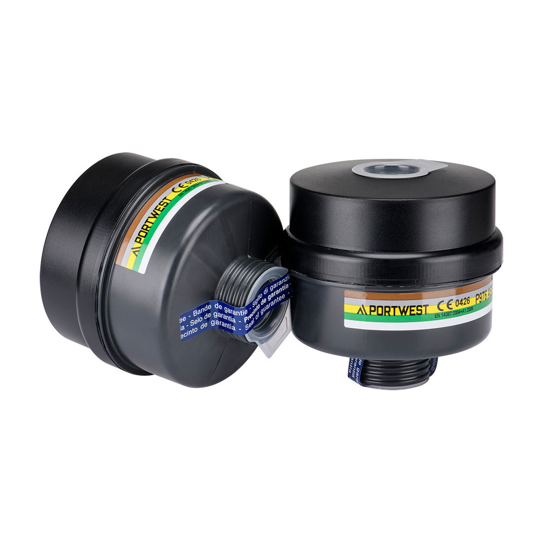 ABEK2P3 Filtru combinat cu filet universal (Pk4) - Negru