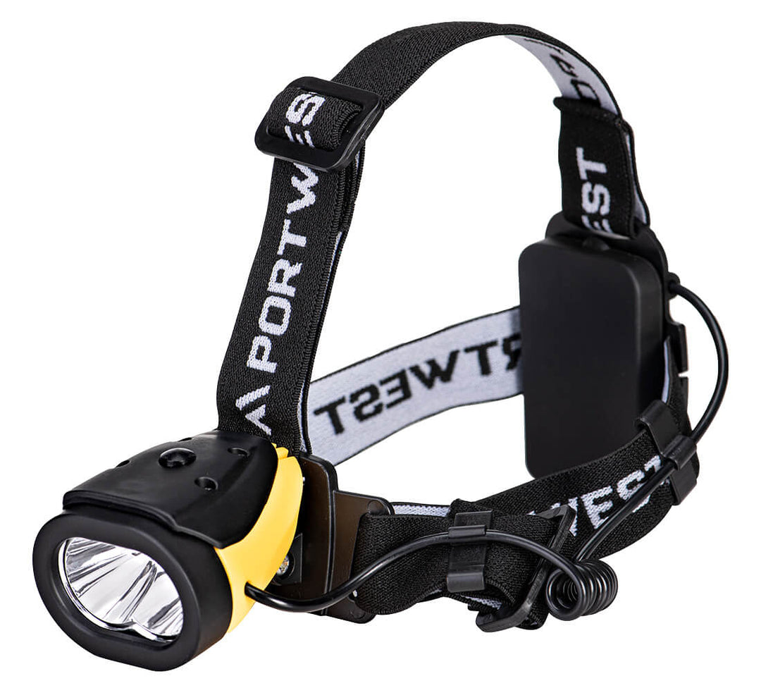 Lanterna pentru Casca Portwest Dual - Galben/Negru