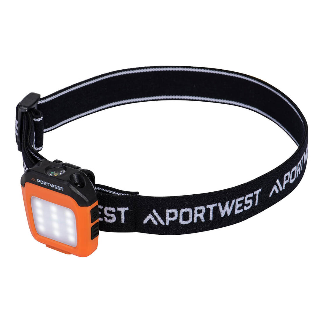 USB Rechargeable Multi-function LED Cap Light - Portocaliu/Negru