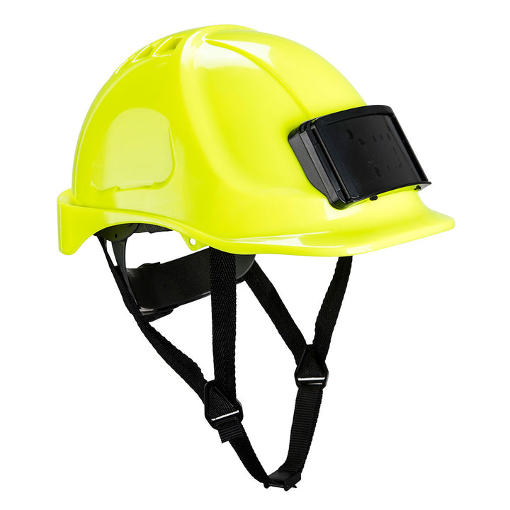 Casca Protectie Endurance cu Suport Ecuson. - Galben