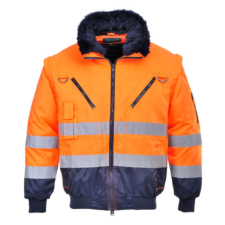 Jacheta Pilot 3 in 1 Hi Vis - Portocaliu/Navy