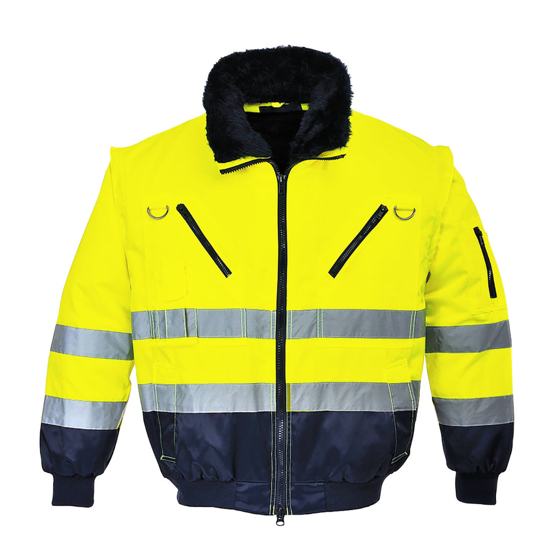Jacheta Pilot 3 in 1 Hi Vis - Galben/Navy
