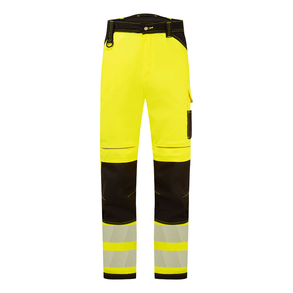 PW3 Hi-Vis Pantaloni stretch greutate redusa - Galben/Negru