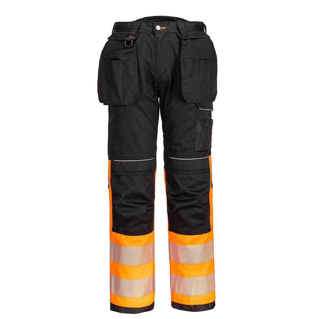 Pantaloni PW3 Hi Vis Clasici Holster - Portocaliu/Negru