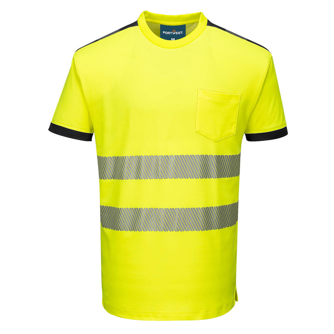 PW3 Hi-Vis T-Shirt  S/S - Galben/Negru