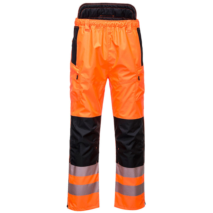 PW3 Pantaloni de Ploaie Hi Vis Extreme - Portocaliu/Negru