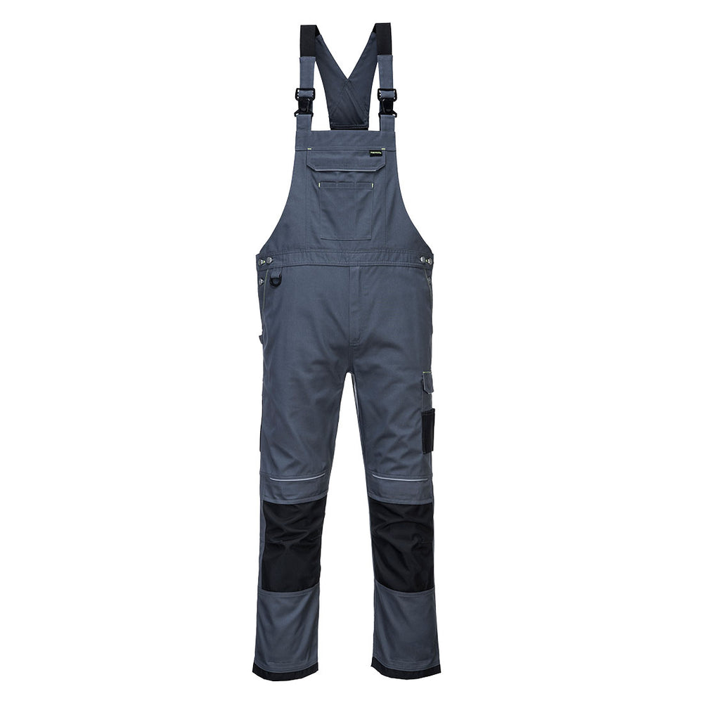 PW3 Pantaloni de lucru cu pieptar - Gri Zoom/Negru