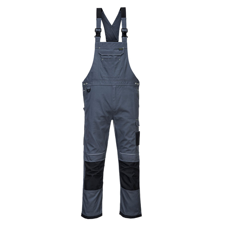 PW3 Pantaloni de lucru cu pieptar - Gri Zoom/Negru