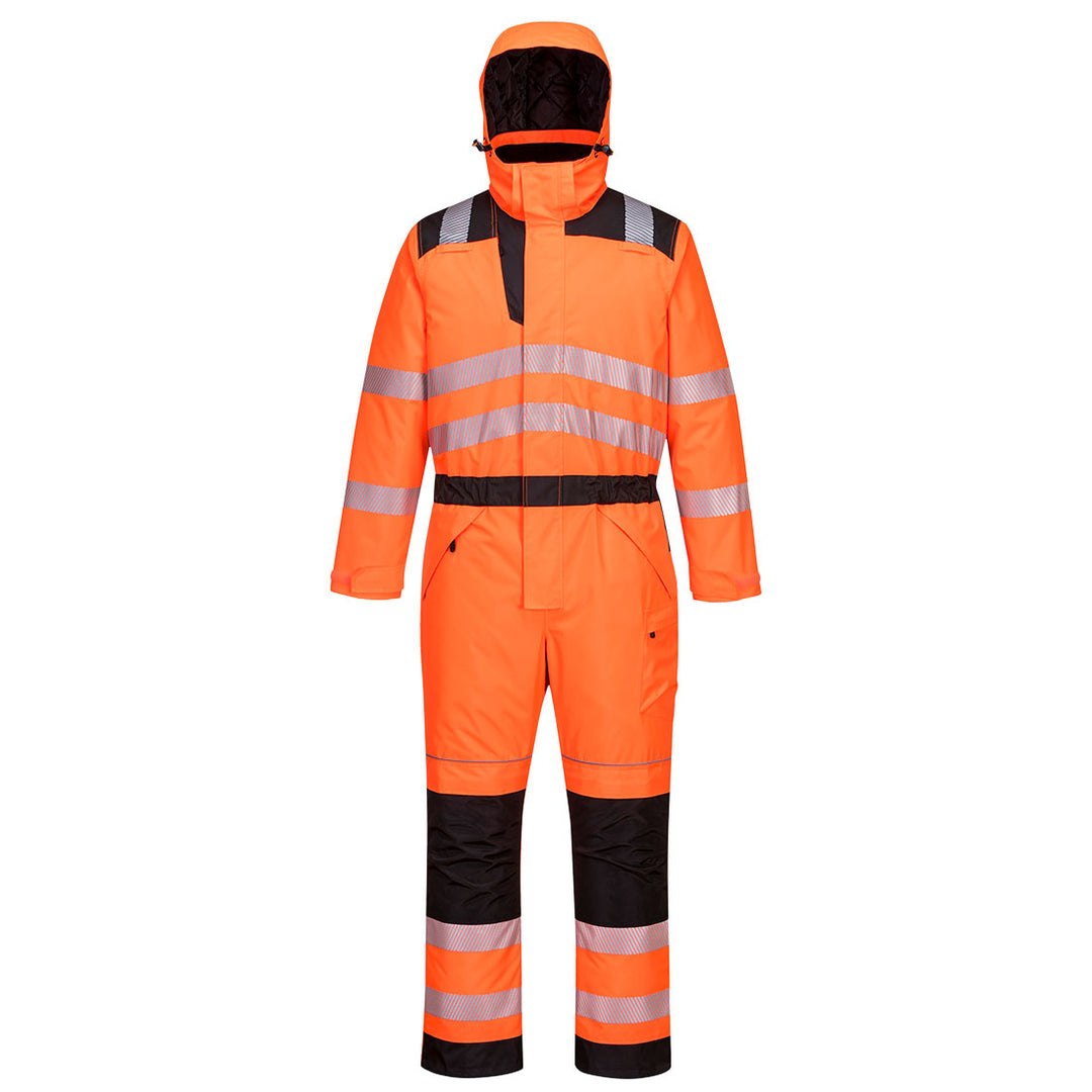 PW3 Combinezon de iarnă Hi-Vis - Portocaliu/Negru