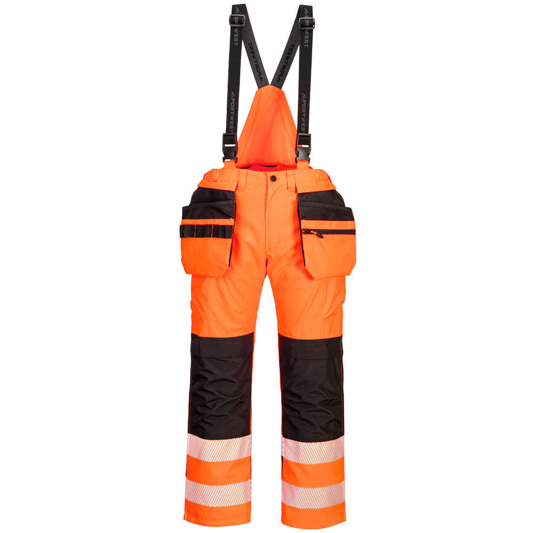 PW3  Salopetă de ploaie Hi-Vis - Portocaliu/Negru