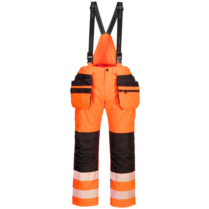 PW3  Salopetă de ploaie Hi-Vis - Portocaliu/Negru