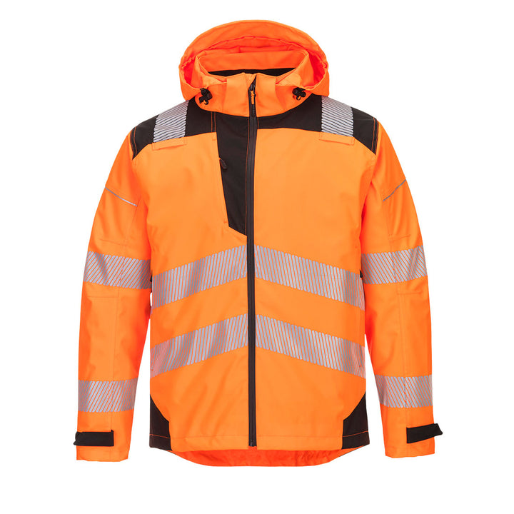 PW3 Jacheta de ploaie Hi-Vis - Portocaliu/Negru