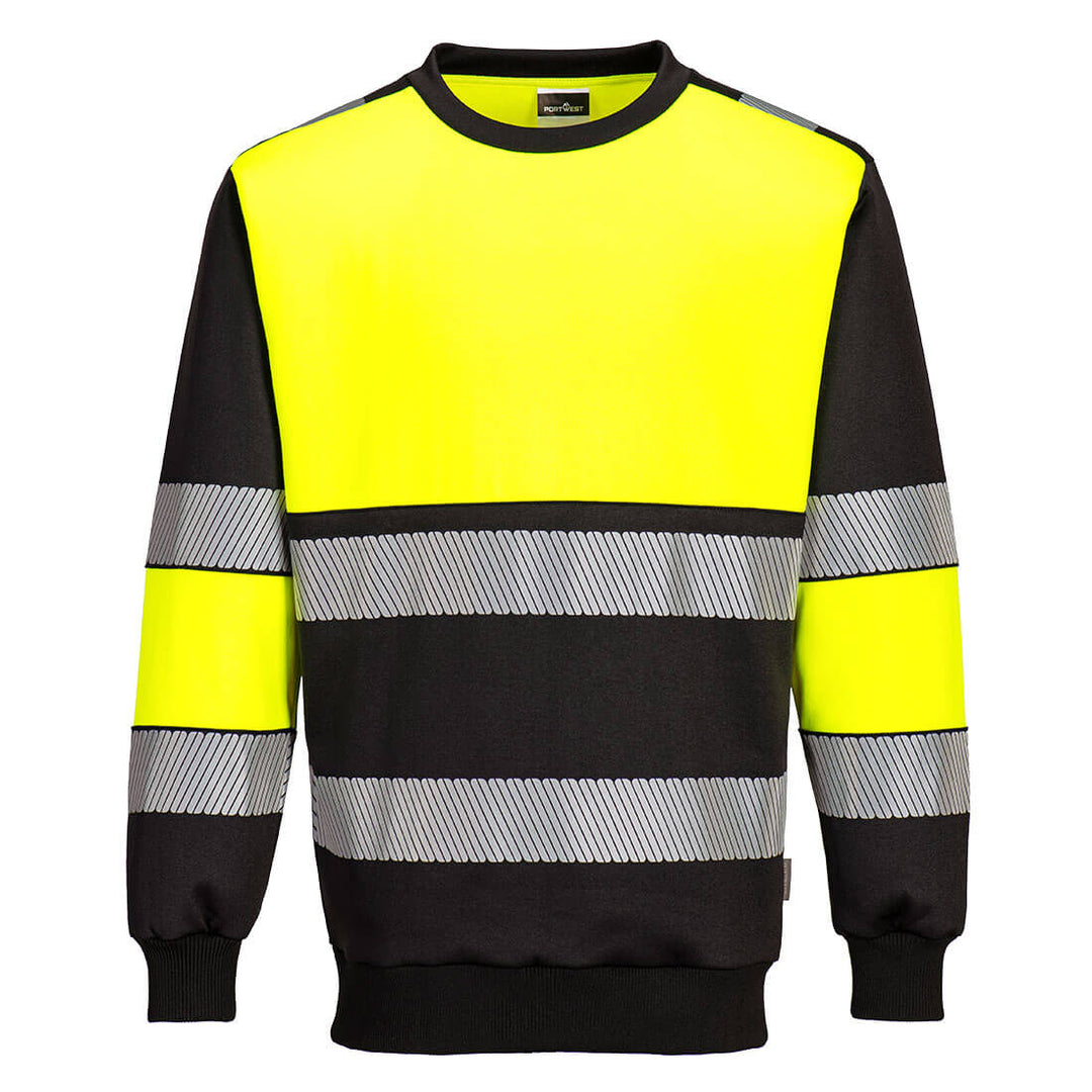PW3 H-Vis Class 1 Sweatshirt - Galben/Negru
