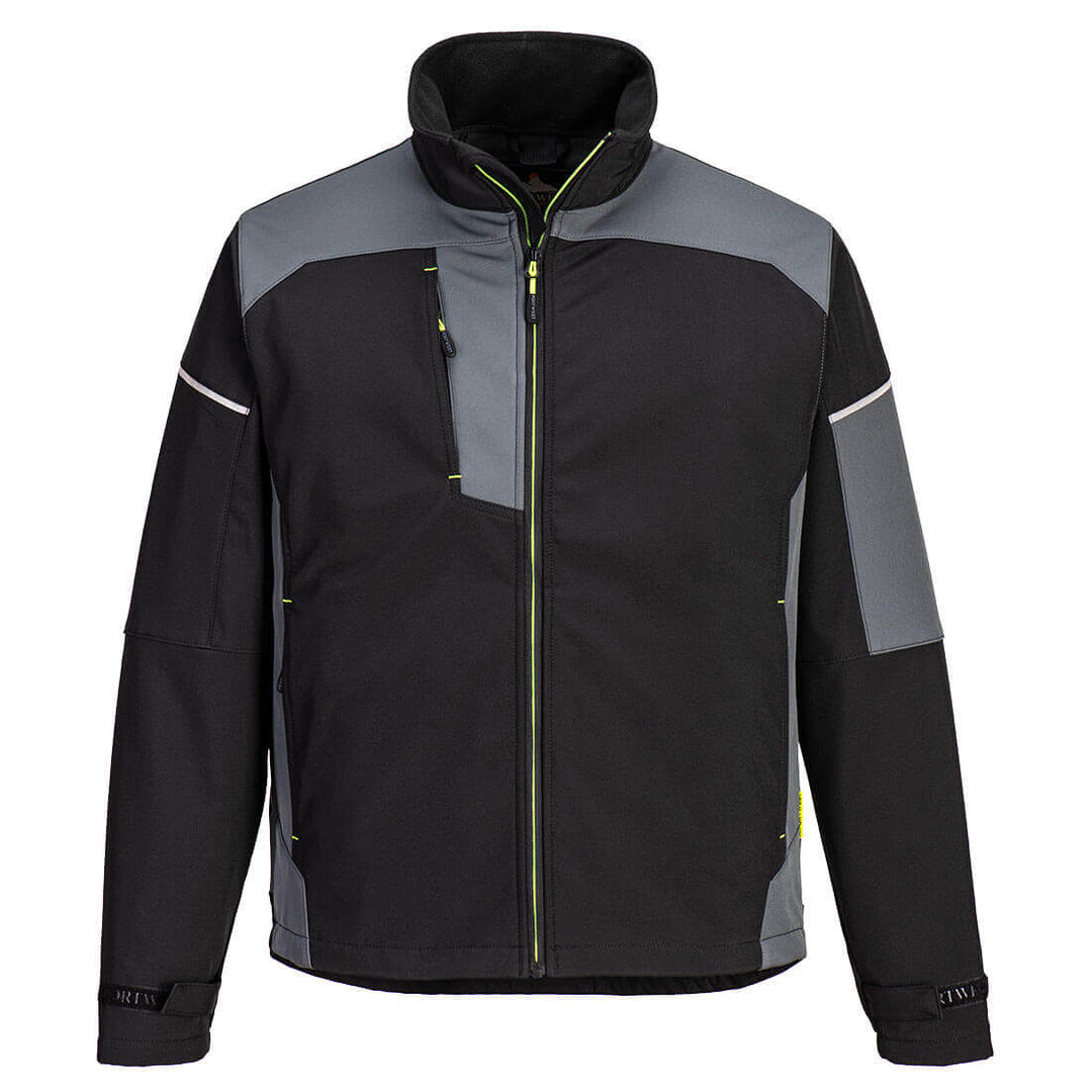 JACHETA SOFTSHELL PW3 (3L) - Negru/Zoom Gri