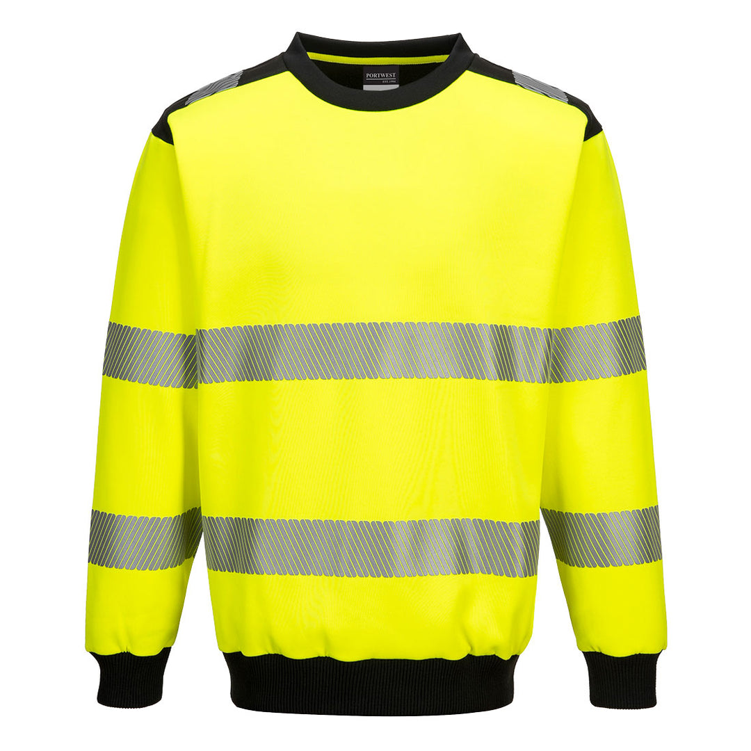 Hanorac cu guler  PW3 Hi-Vis - Galben/Negru