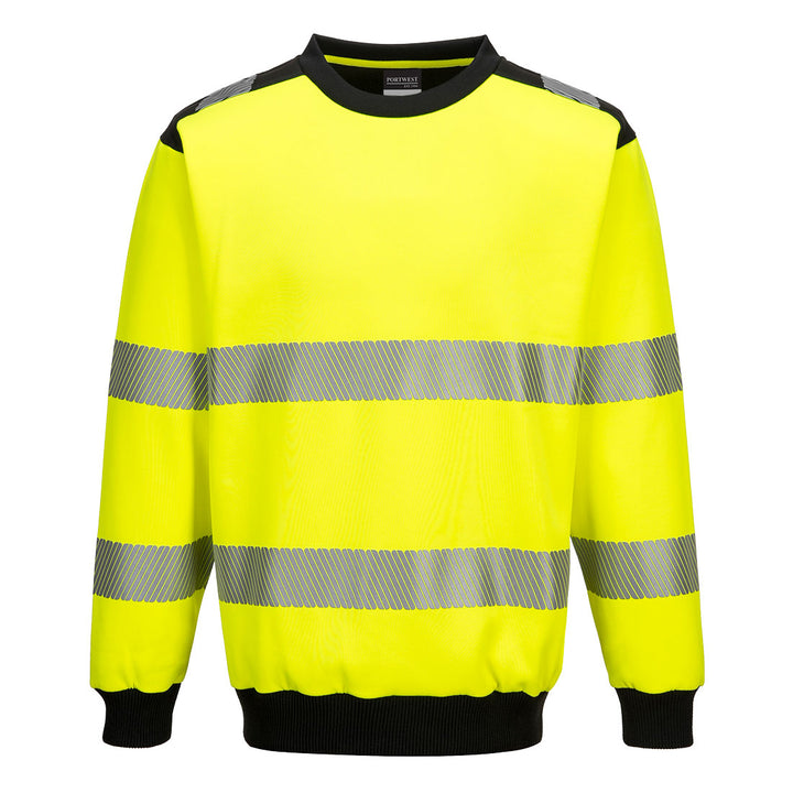 Hanorac cu guler  PW3 Hi-Vis - Galben/Negru