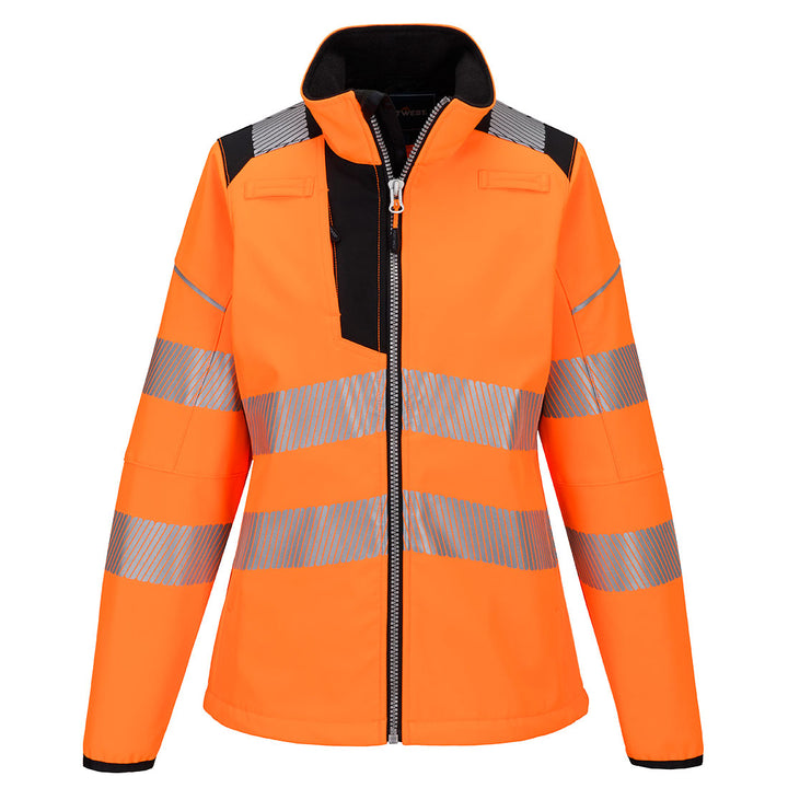PW3 Softshell Hi-Vis pentru femei - Portocaliu/Negru