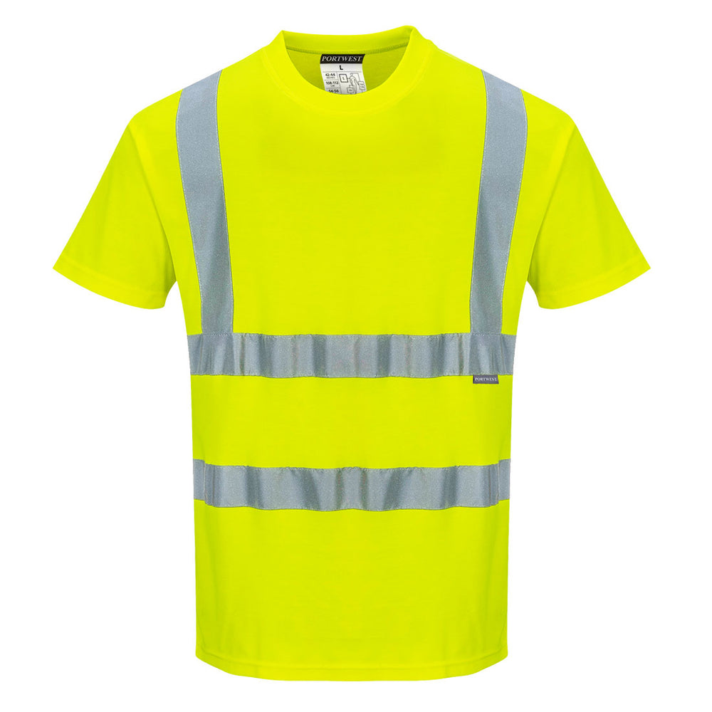 Tricou Cotton Confort cu Maneci Scurte - Galben