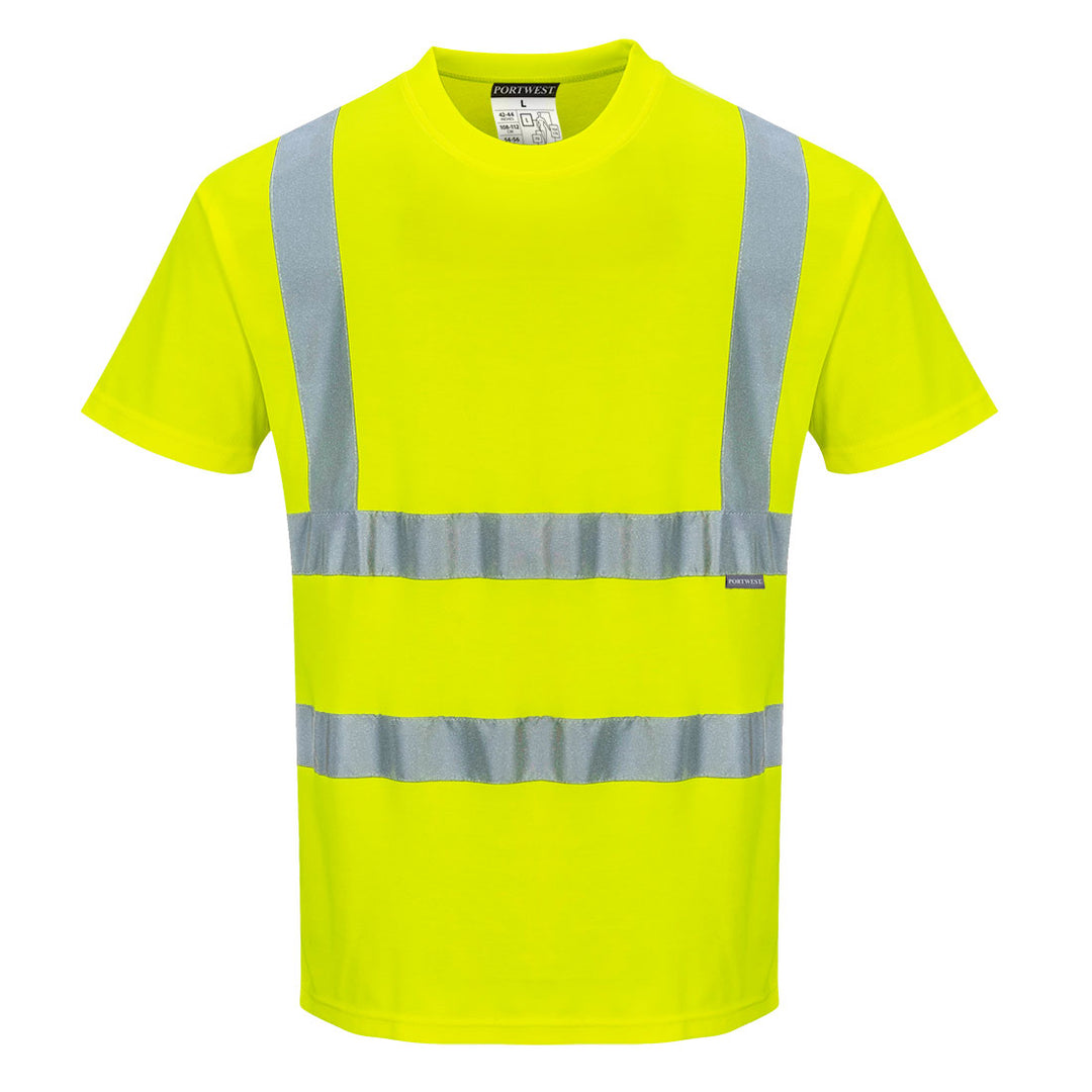 Tricou Cotton Confort cu Maneci Scurte - Galben