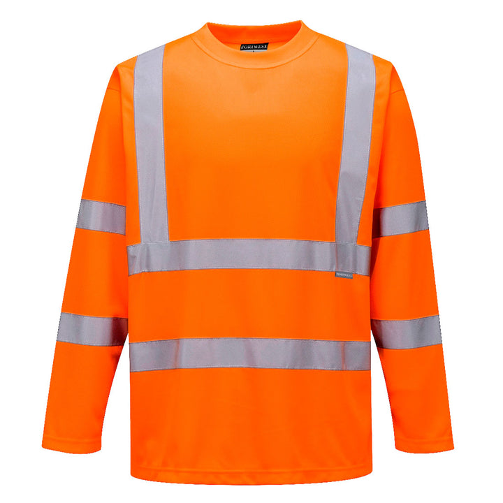 Tricou cu Maneci Lungi Hi-Vis - Portocaliu