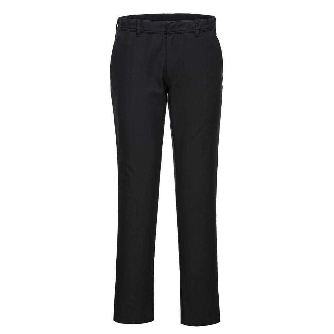 Pantaloni chino subțiri elastici pentru femei - Negru