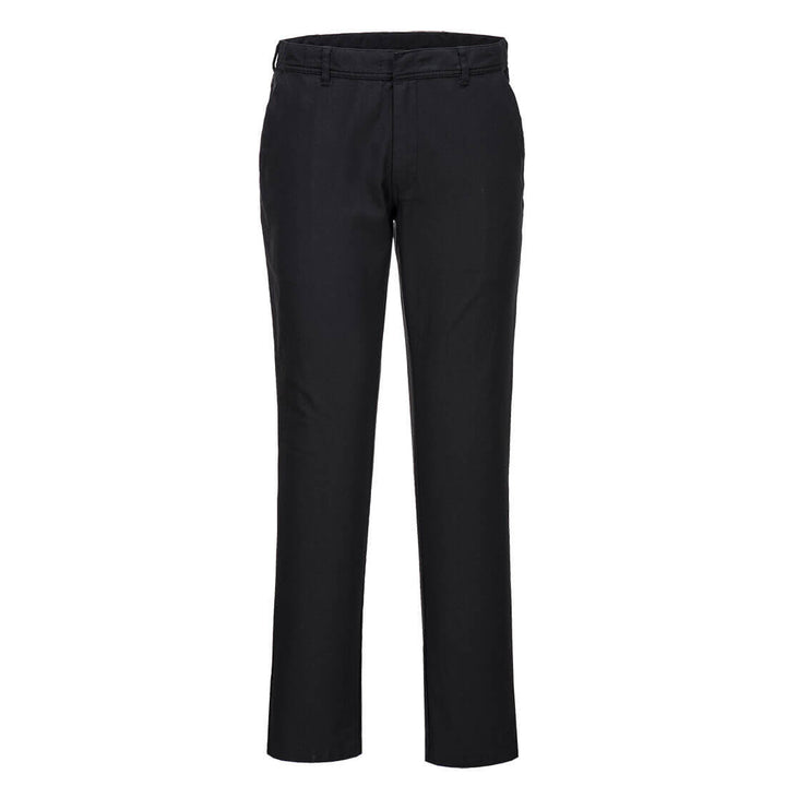 Pantaloni chino subțiri elastici pentru femei - Negru