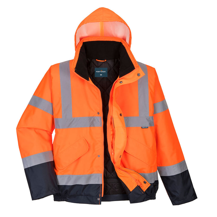 Jacheta  Contrast Bomber Hi-Vis - Portocaliu/Navy