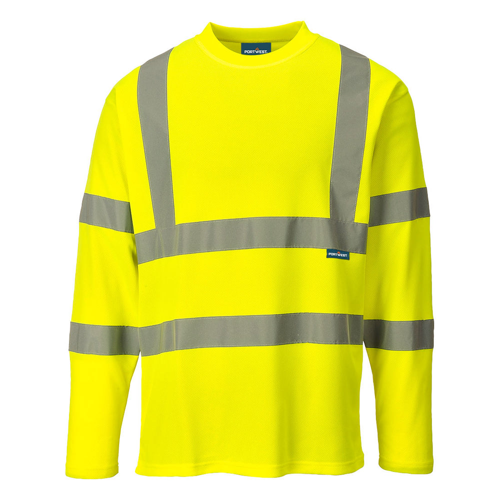 Tricou Hi-Vis cu maneci lungi - Galben