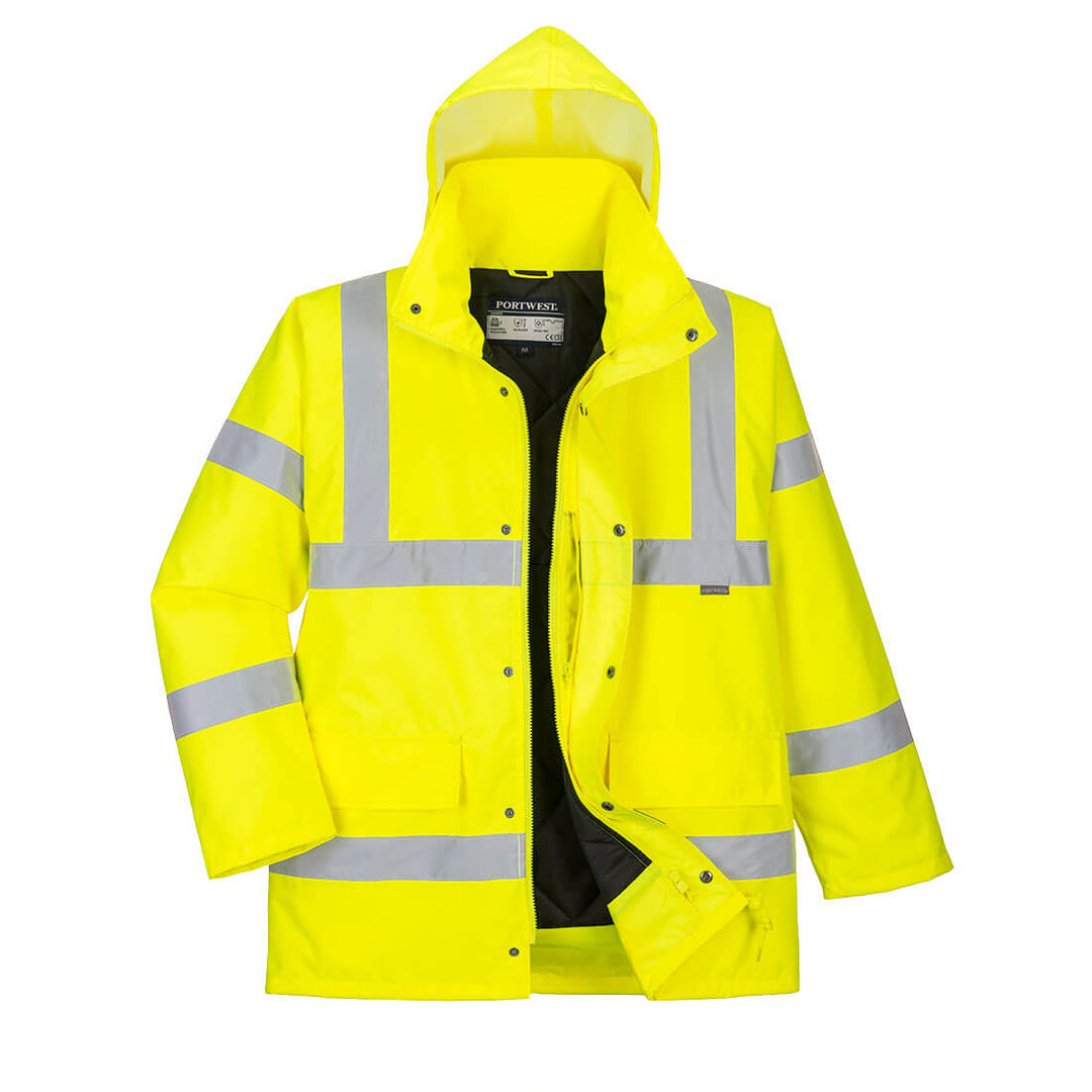 Jachetă Hi-Vis respirabilă de iarnă pentru trafic - Galben