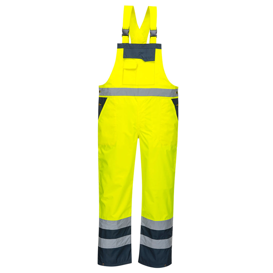 Salopeta cu Pieptar Contrast Necaptusita - Galben/Navy