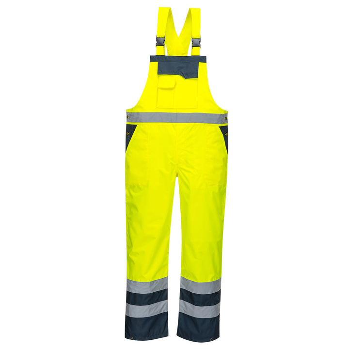 Salopeta cu Pieptar Contrast Necaptusita - Galben/Navy