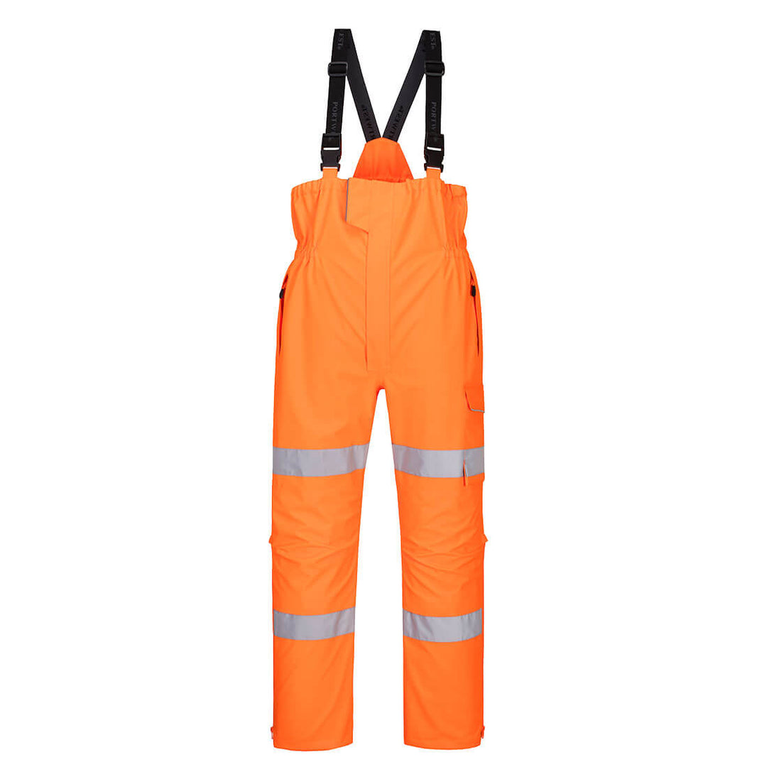 Pantaloni Hi-Vis cu Bretele Extreme Rain - Portocaliu