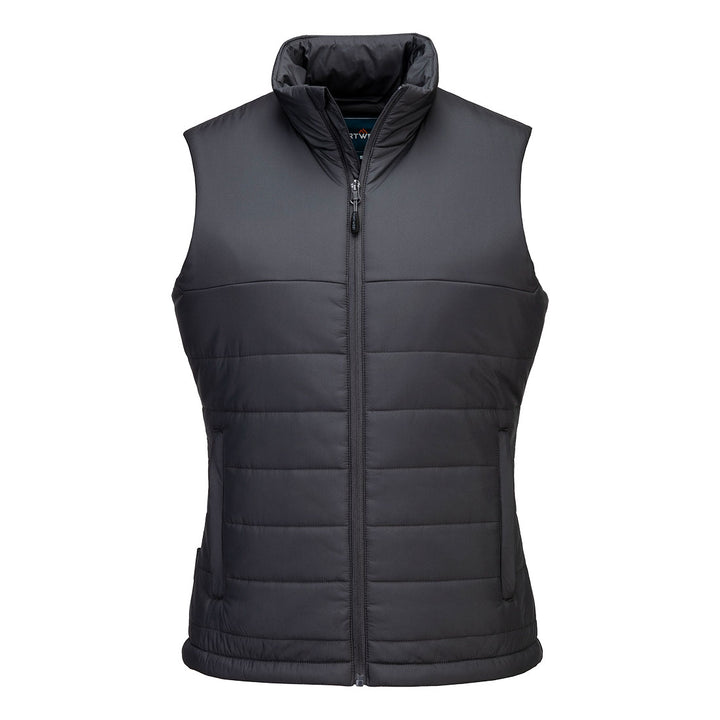 Women's Insulated Baffle Gilet - Gri metalic