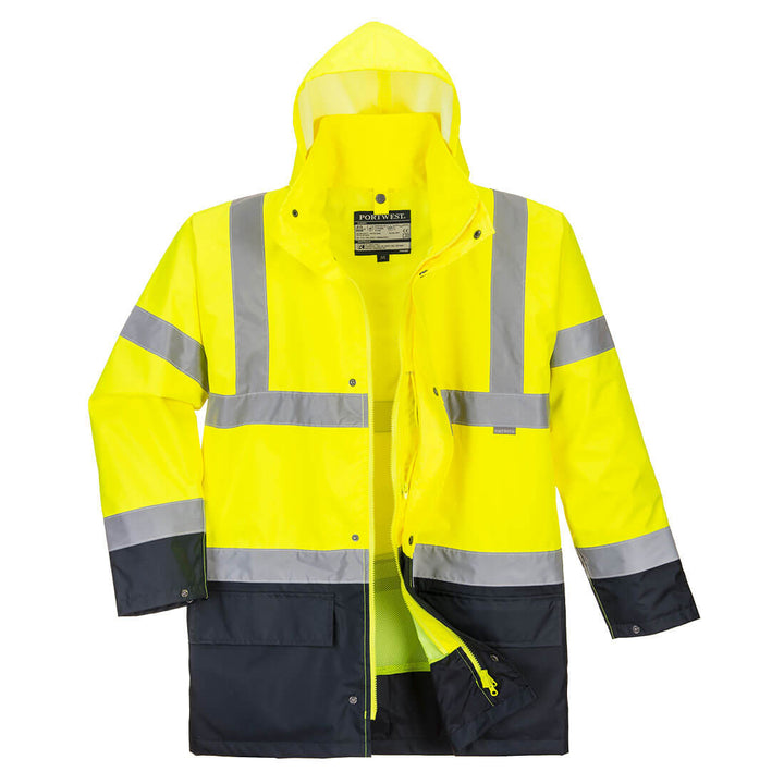 Jachetă Hi-Vis 5-in-1 Contrast Essential - Galben/Negru