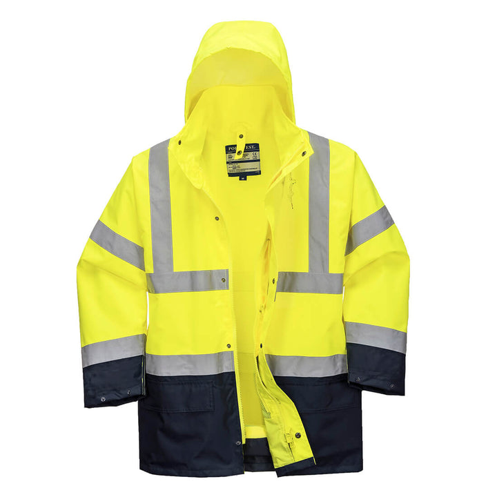 Jachetă Hi-Vis 5-in-1 Contrast Essential - Galben/Navy
