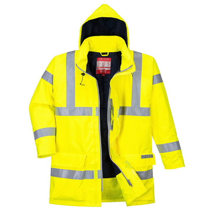 Jacheta Bizflame Rain Hi-Vis Antistatica si Ignifuga - Galben