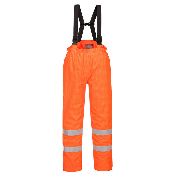 Pantaloni Captusiti Bizflame Rain HiVis Antistatici FR - Portocaliu