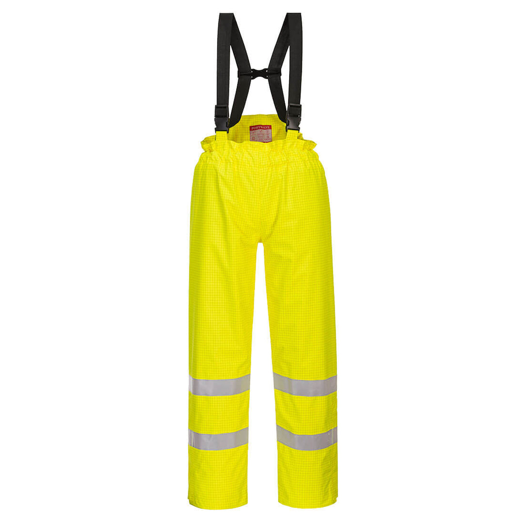 Pantaloni Captusiti Bizflame Rain HiVis Antistatici FR - Galben