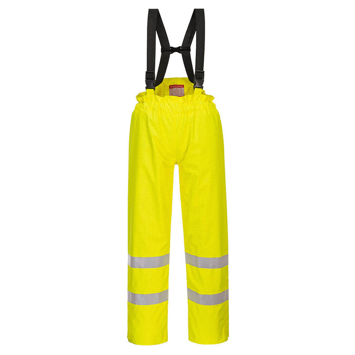Pantaloni Captusiti Bizflame Rain HiVis Antistatici FR - Galben