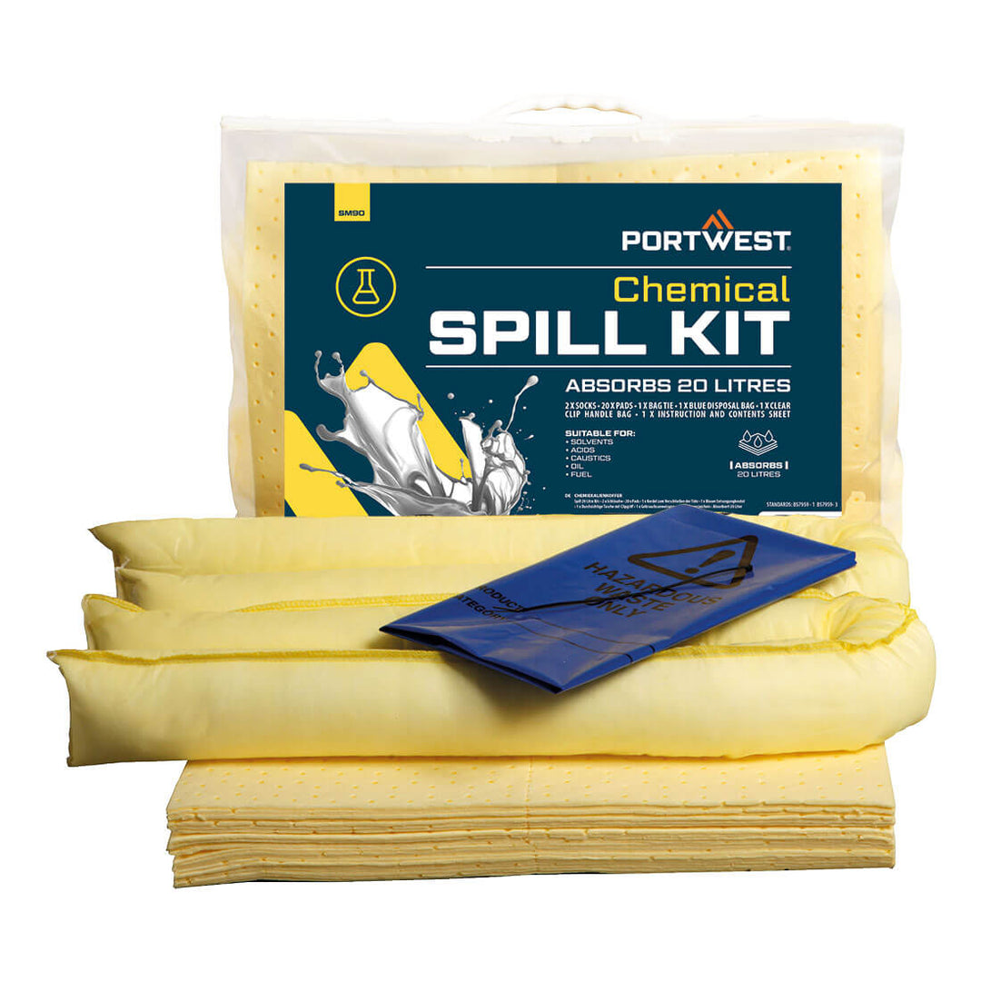 Kit de absorbtie substante chimice 20l - Galben