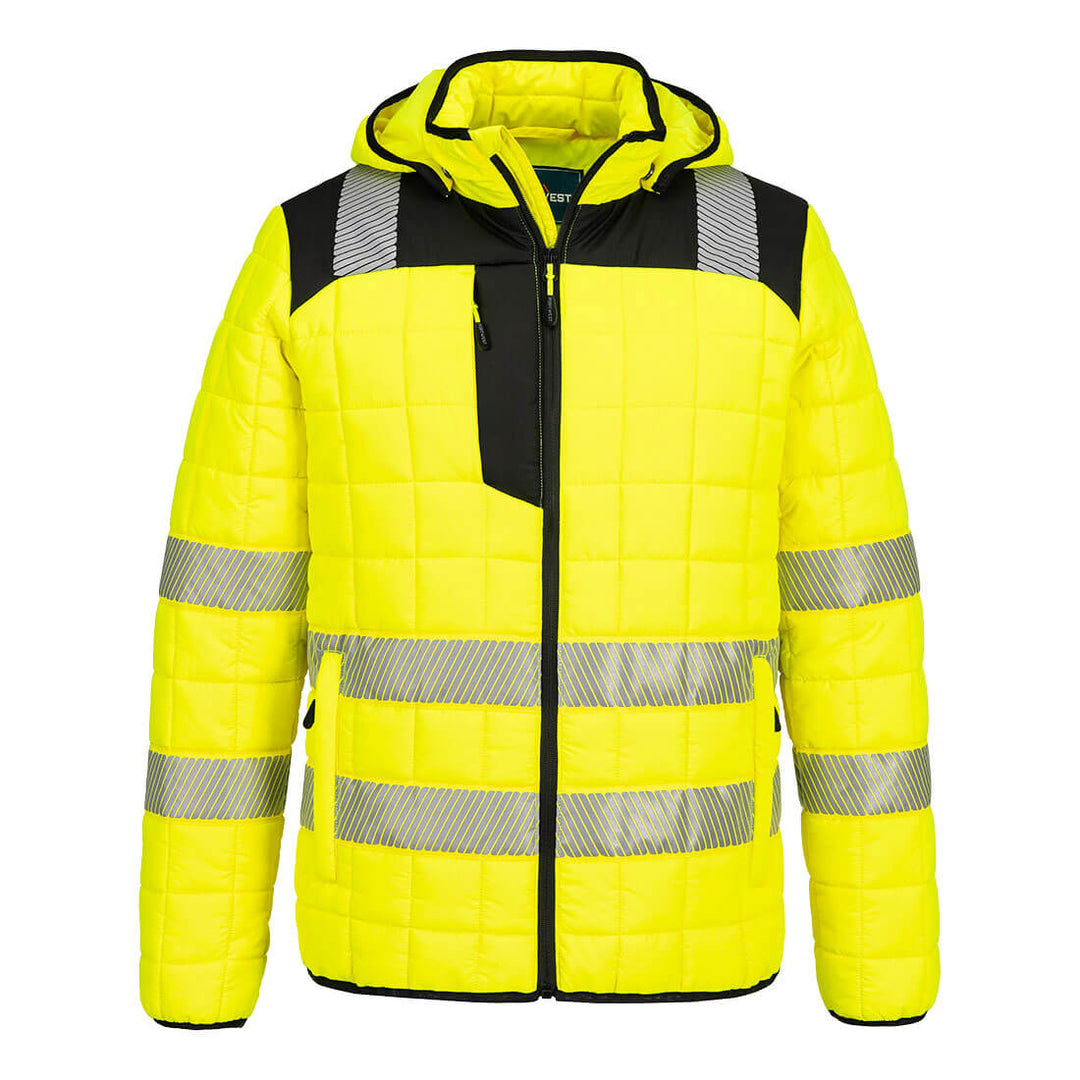 PW3 Jachetă Hi-Vis Hybrid Baffle - Galben/Negru