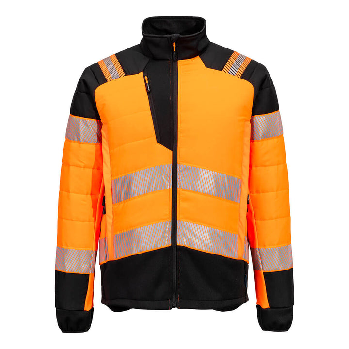 PW3 Jachetă Hi-Vis Hybrid Baffle - Portocaliu/Negru