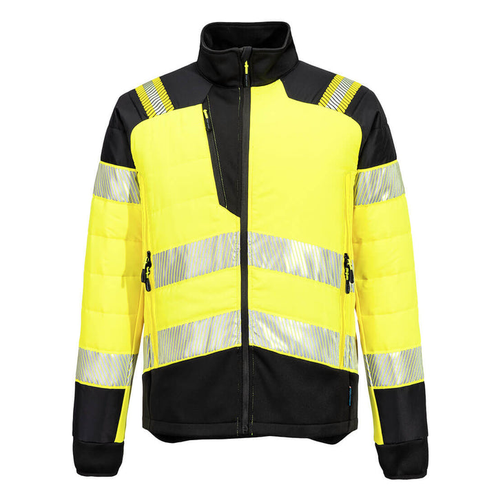 PW3 Jachetă Hi-Vis Hybrid Baffle - Galben/Negru